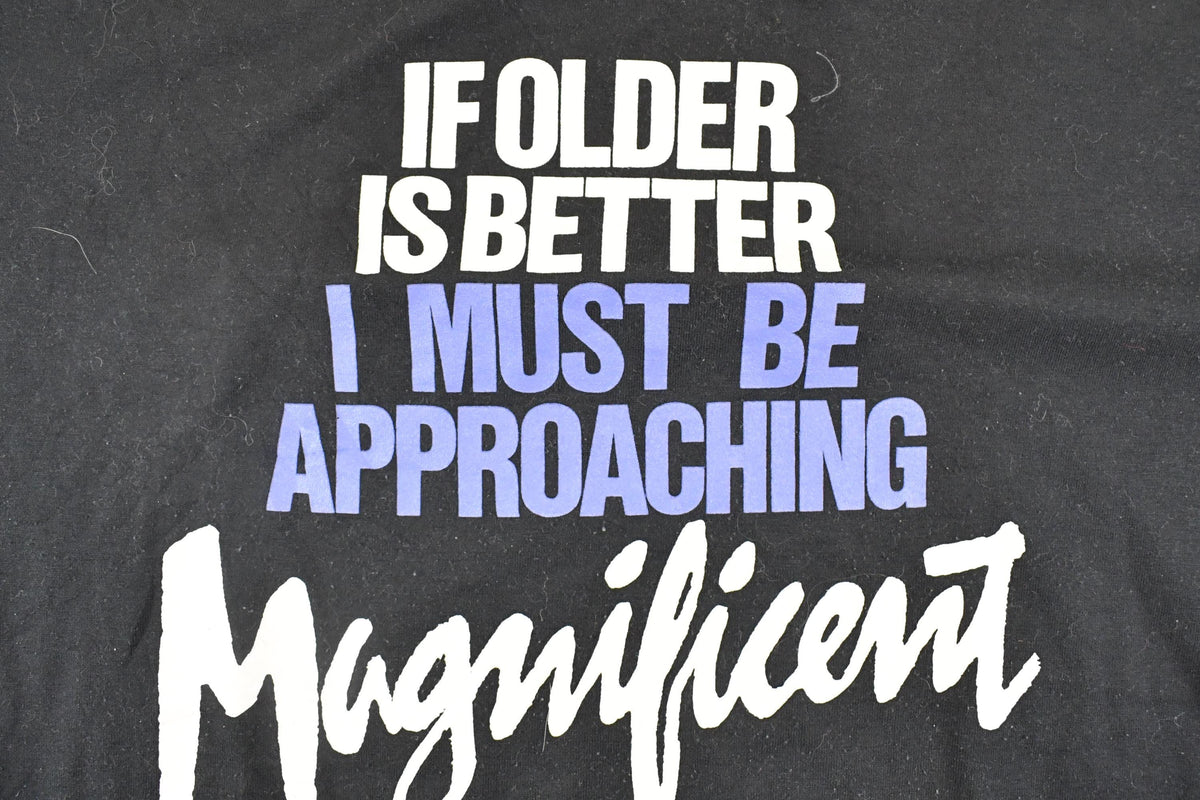 Vintage 1990's Older Is Better Souvenir Comedy T-Shirt Men's M from propervintagecanada