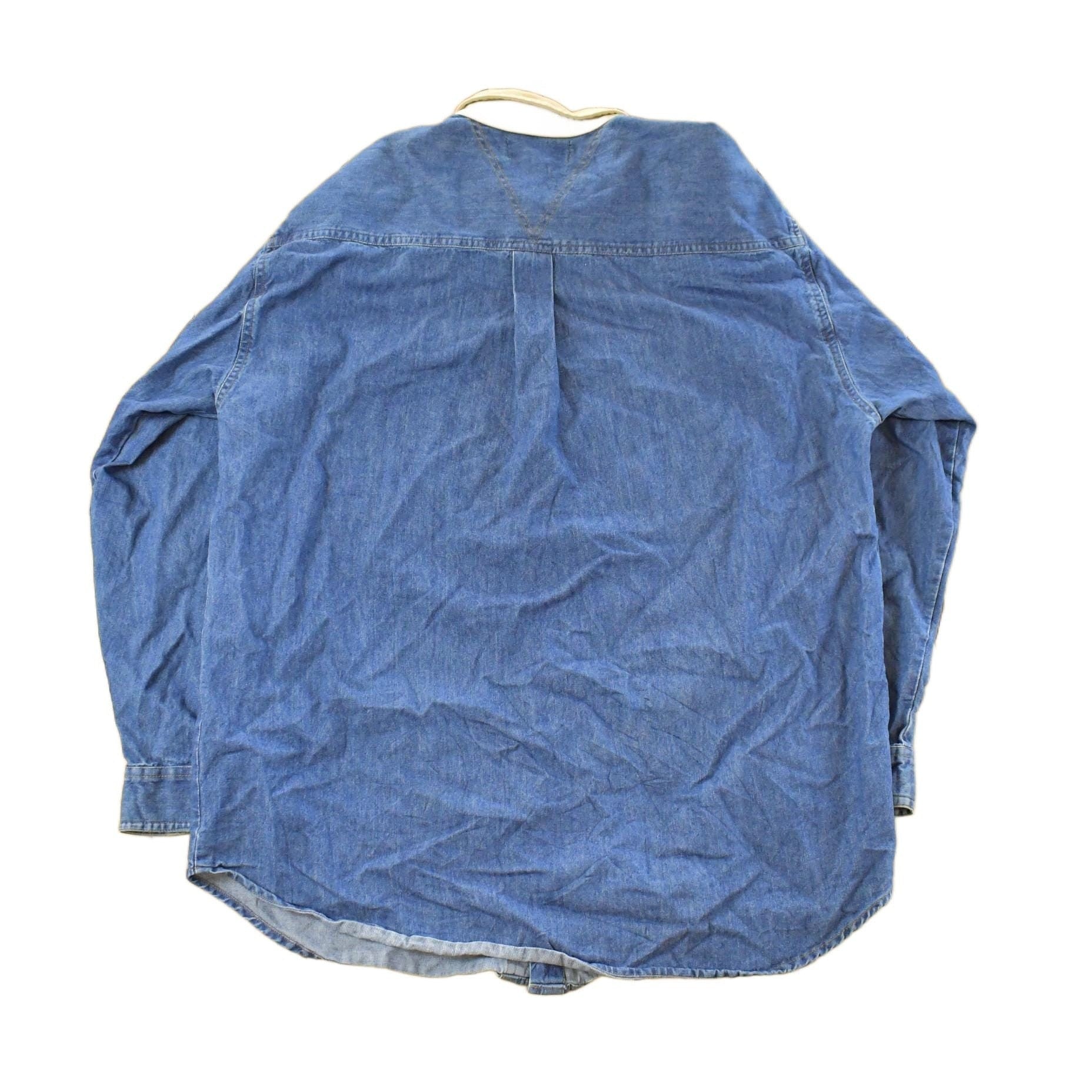 Vintage 1990's Orvis Denim Button Up Shirt Men's XL from propervintagecanada