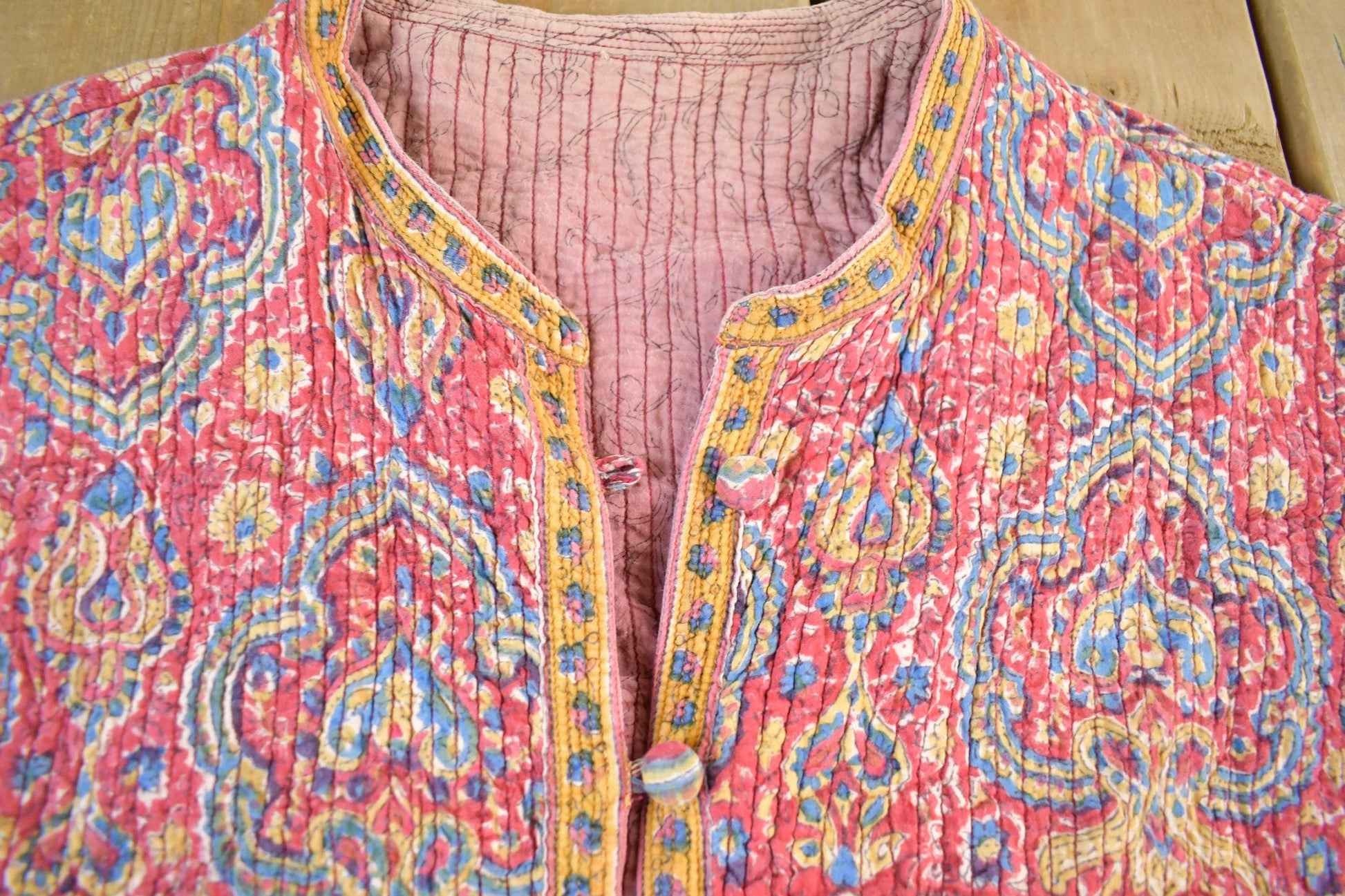 Vintage 1990's Paisley Button Up Light Jacket Women's Large from propervintagecanada