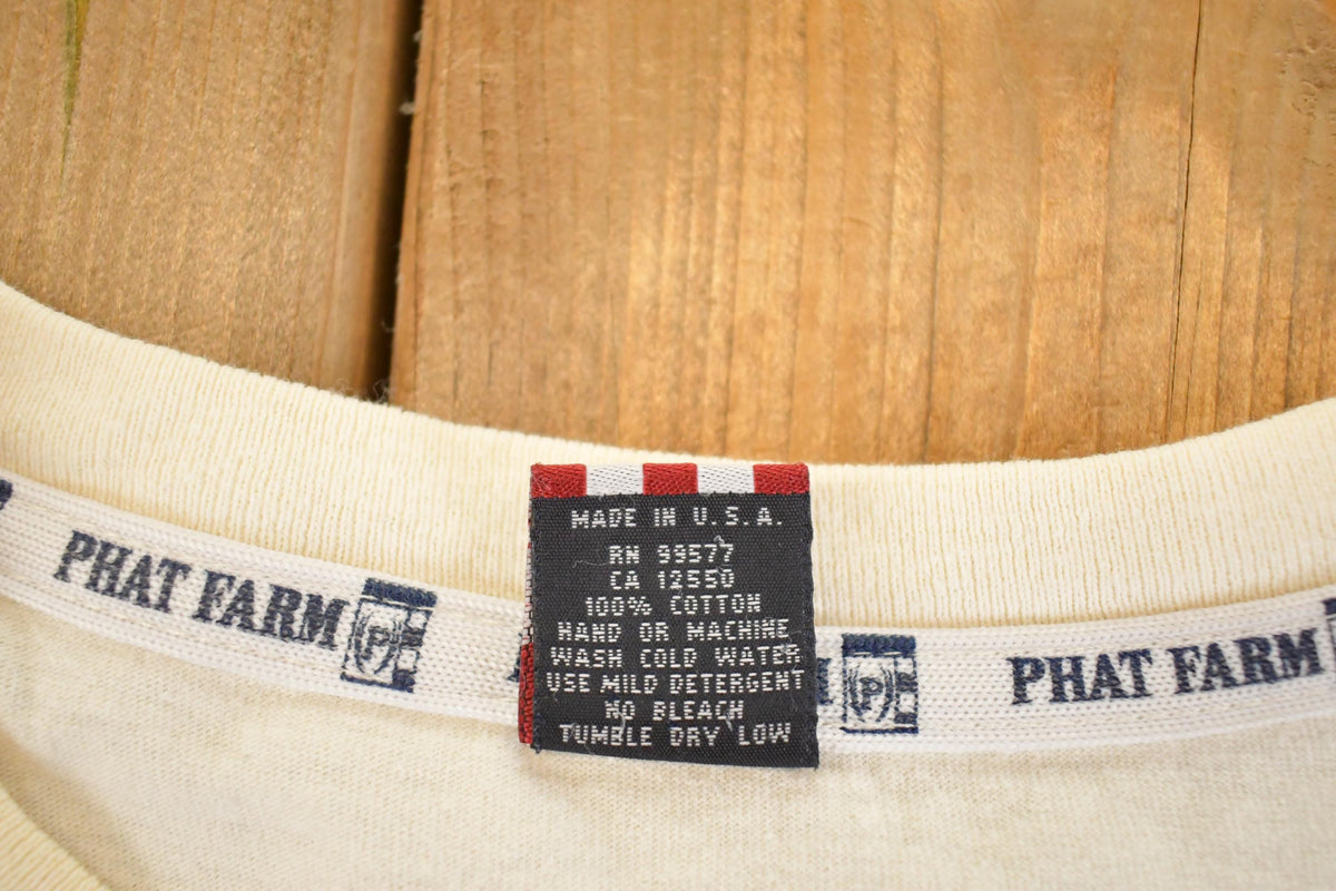 Vintage 1990's Phat Farm New York Souvenir Streetwear T-Shirt Men's XXL from propervintagecanada