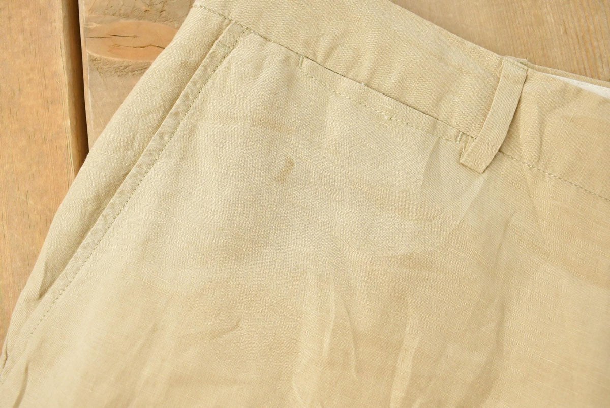 Vintage 1990's Polo Ralph Lauren Linen Silk Trousers Men's 38 x 30 from propervintagecanada
