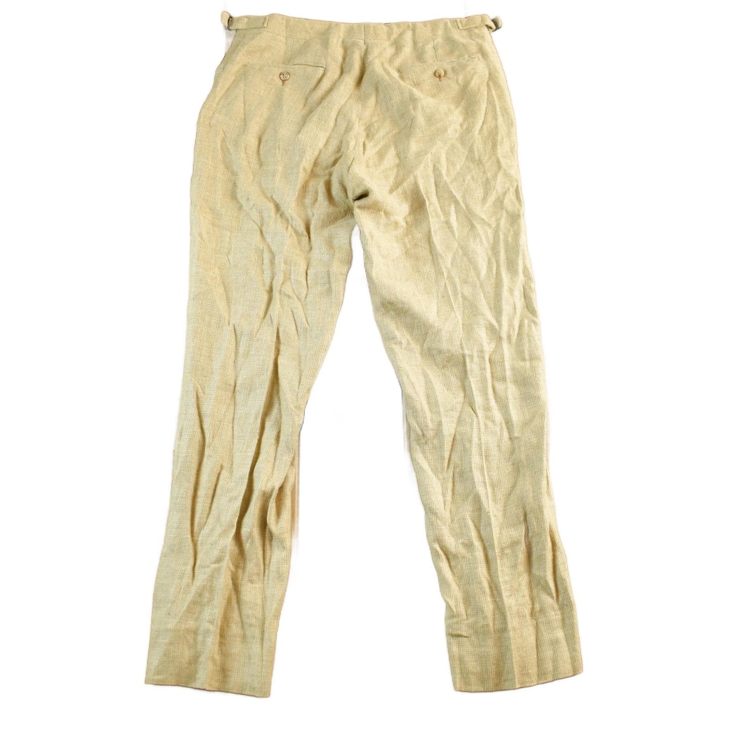 Vintage 1990's Polo Ralph Lauren Silk Flax Trousers Men's 34 x 30 from propervintagecanada