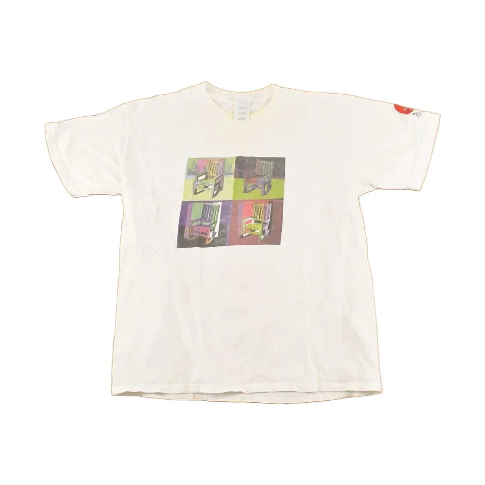 Vintage 1990's Pop Art Rocking Shirt Souvenir T-Shirt Men's M from propervintagecanada