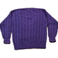Vintage 1990's Purple Cable Knit Sweater Women's M from propervintagecanada