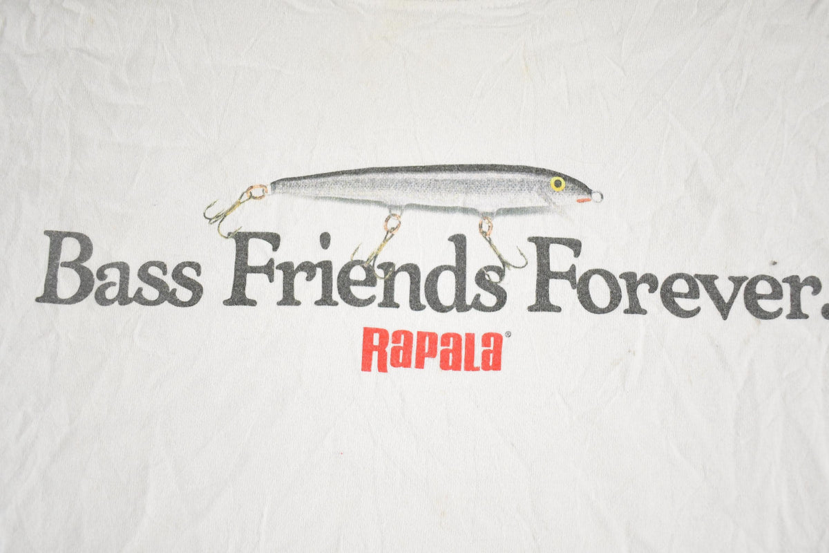 Vintage 1990's Rapala Bas Friends Souvenir Fishing T-Shirt Mens M from propervintagecanada