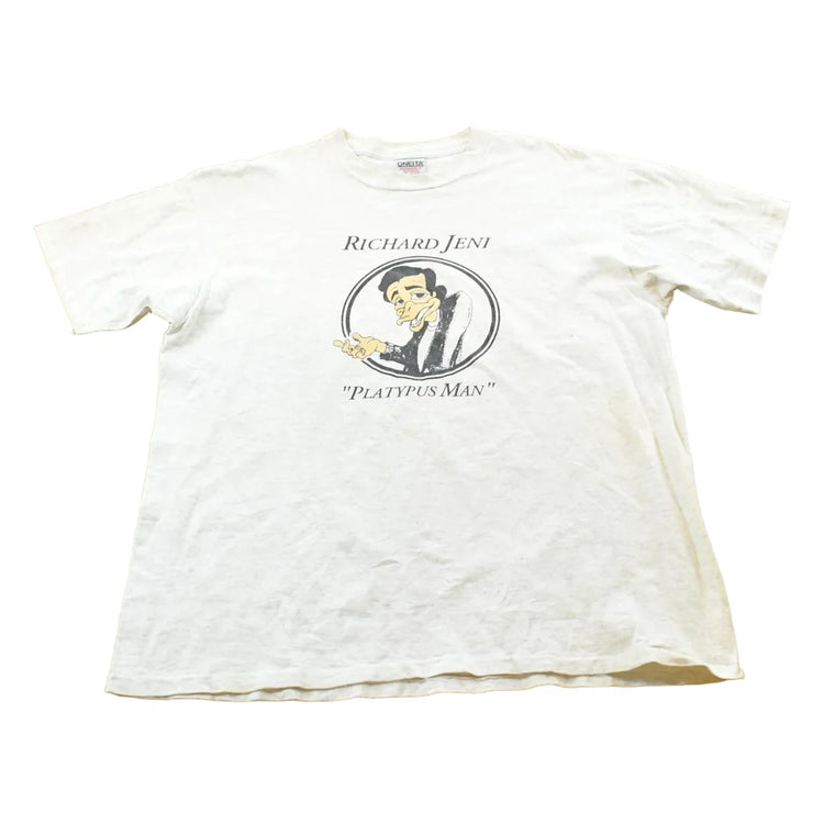 Vintage 1990's Richard Jeni Platypus Man T-Shirt Mens XL from propervintagecanada