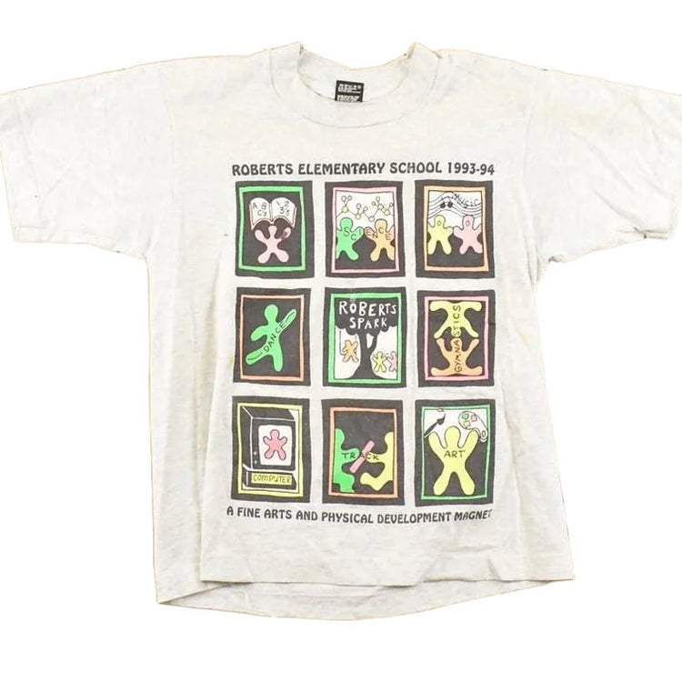 Vintage 1990's Roberts Elementary Souvenir Travel T-Shirt Youth L from propervintagecanada