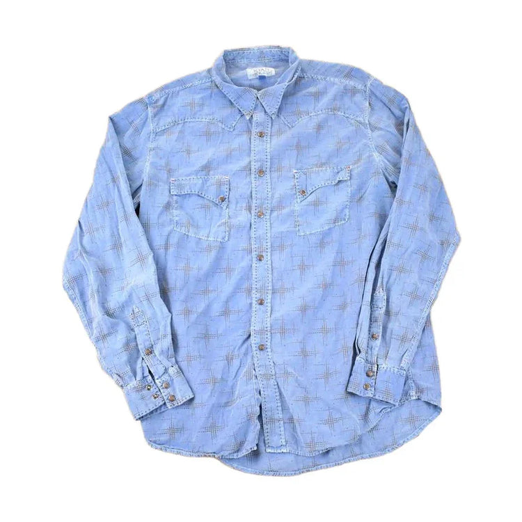 Vintage 1990's Ryan Michael Western Button Up Shirt Men's L from propervintagecanada