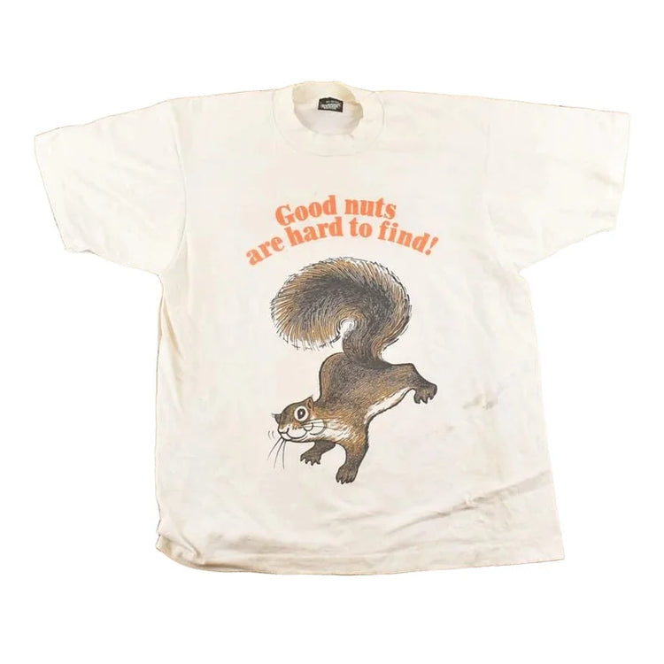 Vintage 1990's Screen Stars Best Funny Squirrel Souvenir Travel T-Shirt Men's M from propervintagecanada
