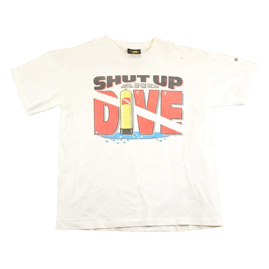 Vintage 1990's Scuba Diving Souvenir Travel T-Shirt Mens L from propervintagecanada