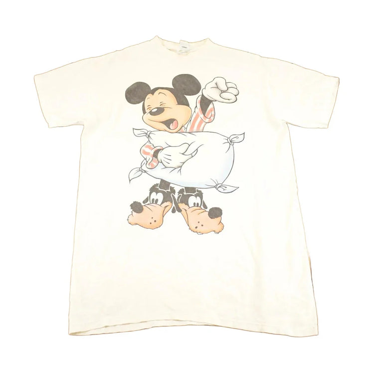 Vintage 1990's Sleepy Mickey Mouse Disney Souvenir Travel Sleep Shirt Women's XL from propervintagecanada
