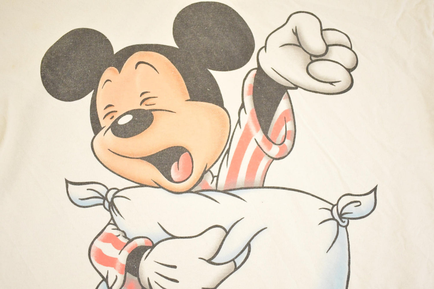 Vintage 1990's Sleepy Mickey Mouse Disney Souvenir Travel Sleep Shirt Women's XL from propervintagecanada