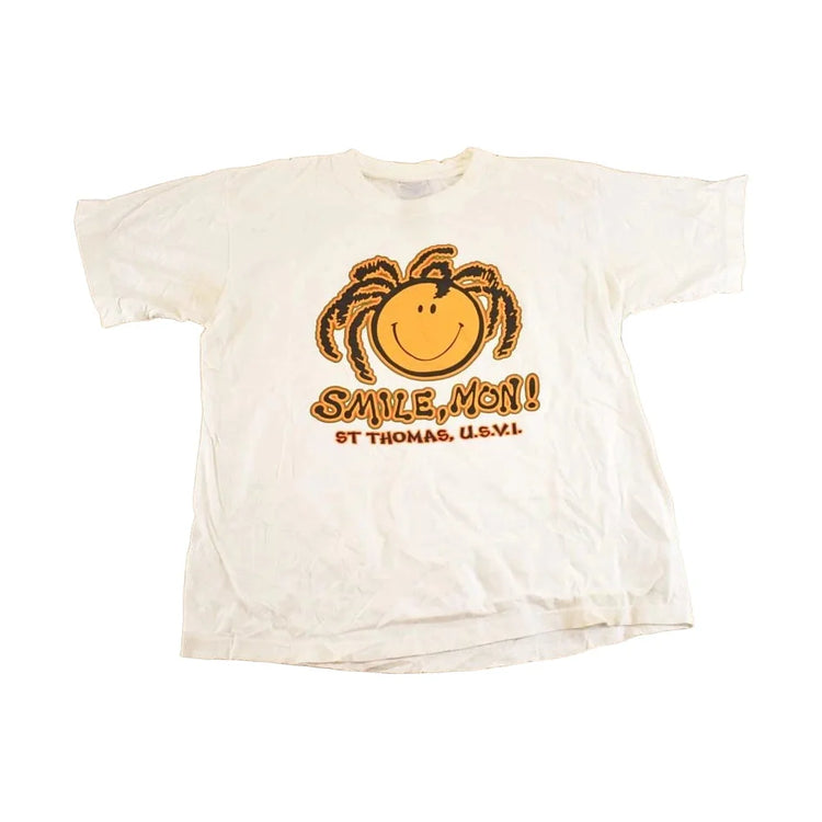 Vintage 1990's Smile Mon Souvenir Travel T-Shirt Mens M from propervintagecanada