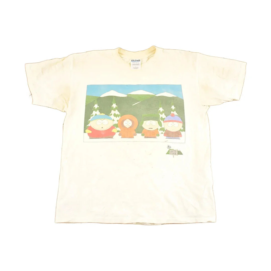 Vintage 1990's Southpark Thrashed Souvenir Cartoon T-Shirt Men's M from propervintagecanada