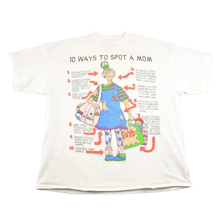 Vintage 1990's Spot A Mom Funny Souvenir Travel T-Shirt Women's XL from propervintagecanada