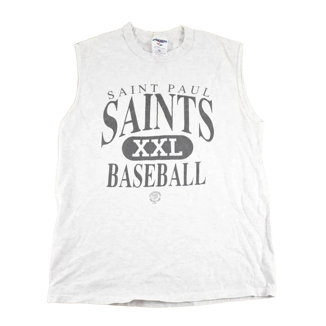 Vintage 1990's St Paul's Saints Basketball Souvenir Travel Tank Top Mens M from propervintagecanada