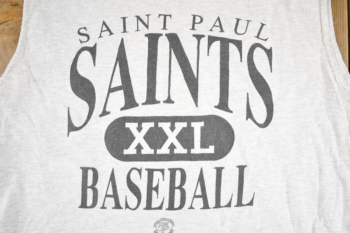 Vintage 1990's St Paul's Saints Basketball Souvenir Travel Tank Top Mens M from propervintagecanada