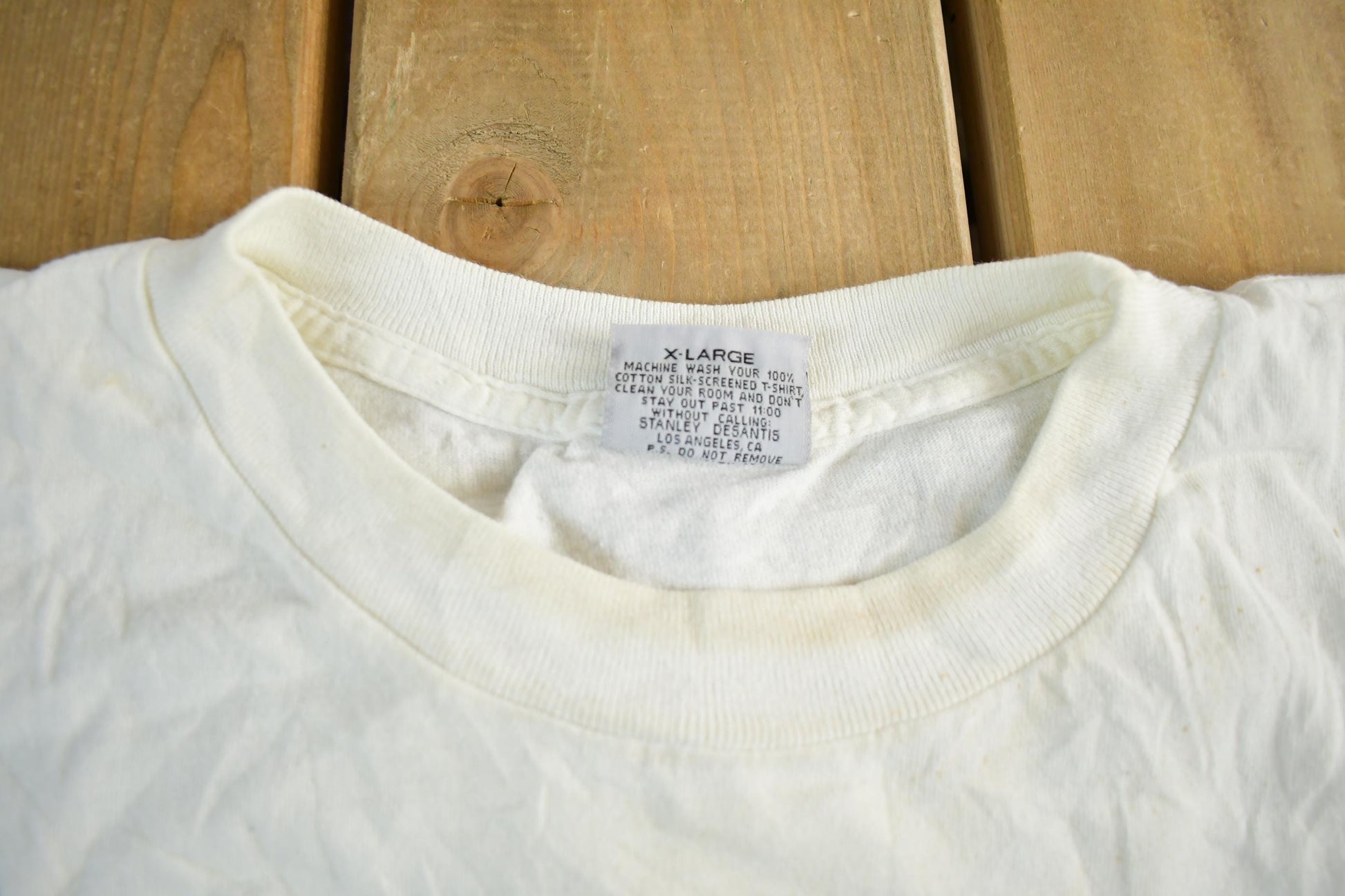 Vintage 1990's Stanley Desantis Home Improvement Graphic T-Shirt Men's XL from propervintagecanada