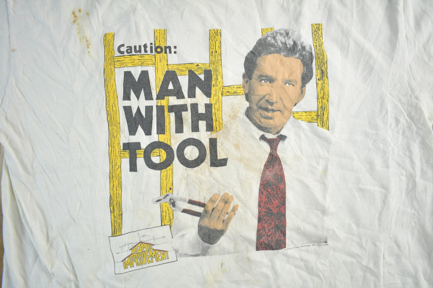 Vintage 1990's Stanley Desantis Home Improvement Graphic T-Shirt Men's XL from propervintagecanada