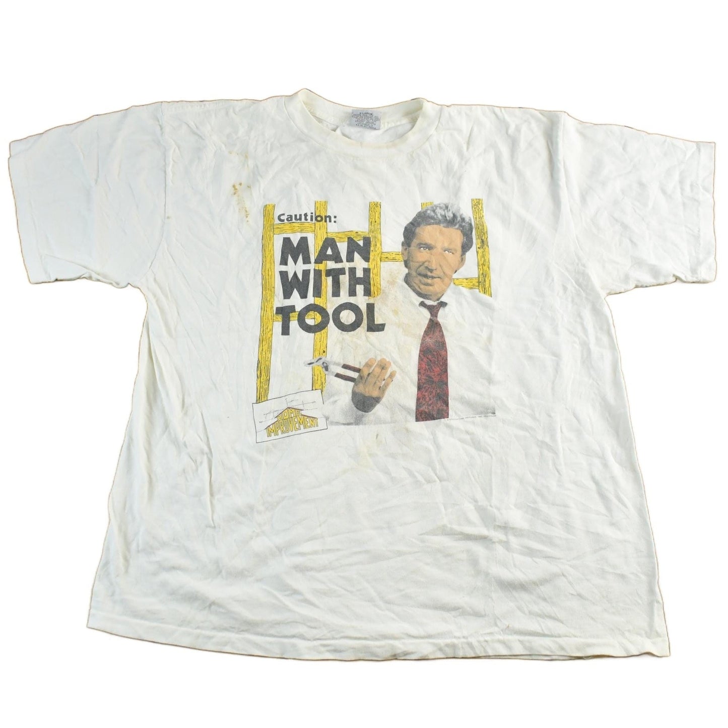 Vintage 1990's Stanley Desantis Home Improvement Graphic T-Shirt Men's XL from propervintagecanada