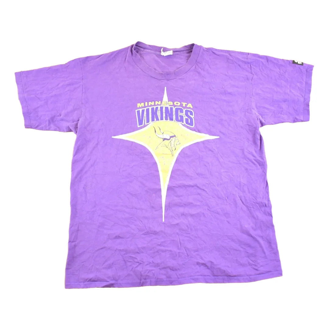 Vintage 1990's Starter Minnesota Vikings NFL T Shirt Men's L from propervintagecanada