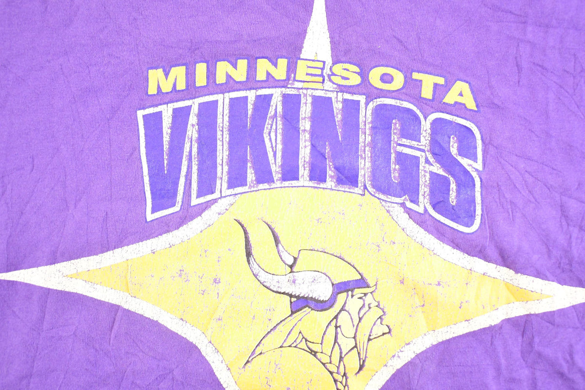 Vintage 1990's Starter Minnesota Vikings NFL T Shirt Men's L from propervintagecanada