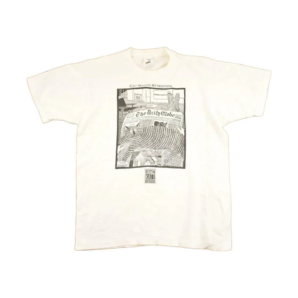 Vintage 1990's Stuart Katt Souvenir Cartoon T-Shirt Men's M from propervintagecanada