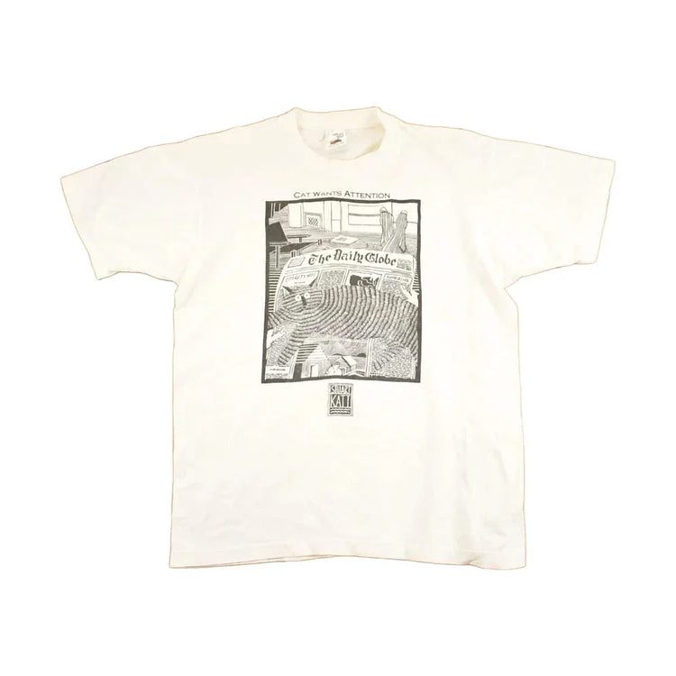 Vintage 1990's Stuart Katt Souvenir Cartoon T-Shirt Men's M from propervintagecanada