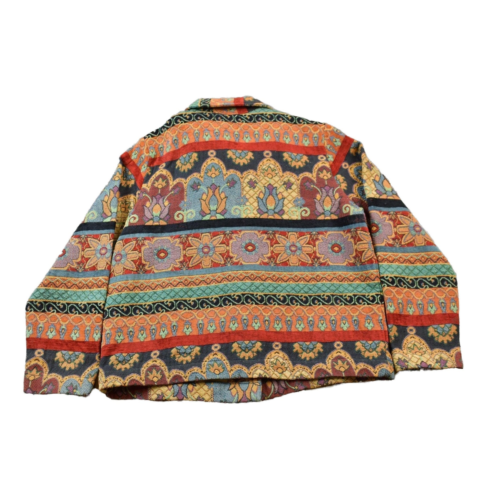 Vintage 1990's Studio Works Patterned Button Up Light Jacket Women's S from propervintagecanada