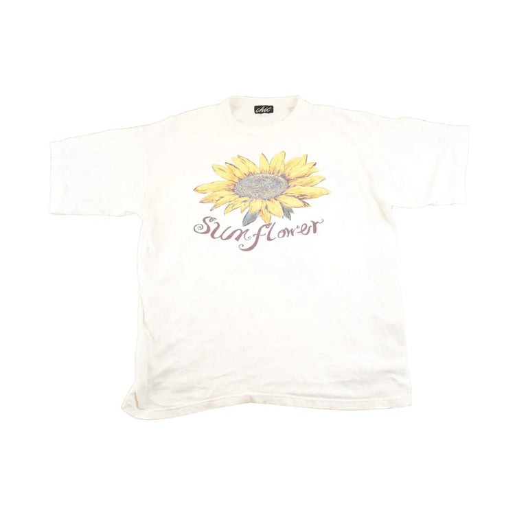 Vintage 1990's Sunflower Souvenir Chic T-Shirt Women's L from propervintagecanada