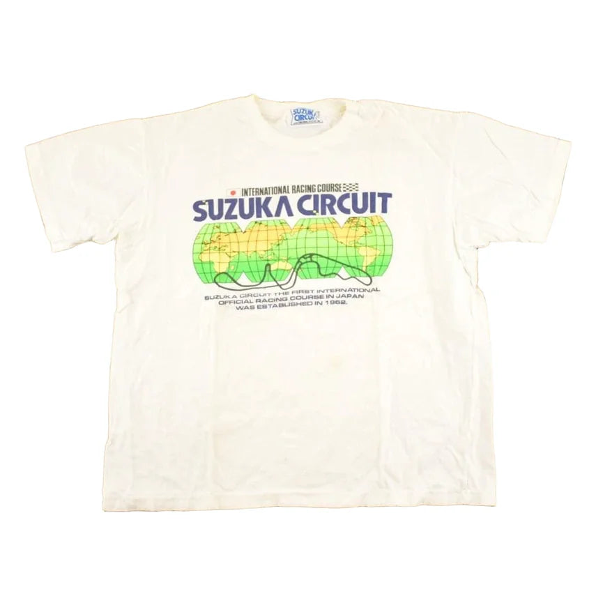 Vintage 1990's Suzuka Circuit Japan Souvenir Racing T-Shirt Men's L from propervintagecanada