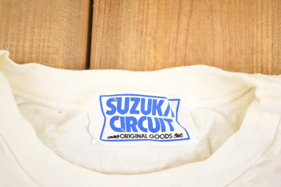 Vintage 1990's Suzuka Circuit Japan Souvenir Racing T-Shirt Men's L from propervintagecanada