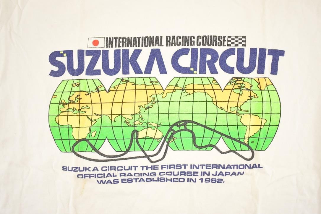Vintage 1990's Suzuka Circuit Japan Souvenir Racing T-Shirt Men's L from propervintagecanada