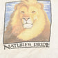 Vintage 1990's Thrashed Lion Nature's Pride Souvenir Travel T-Shirt Men's L from propervintagecanada