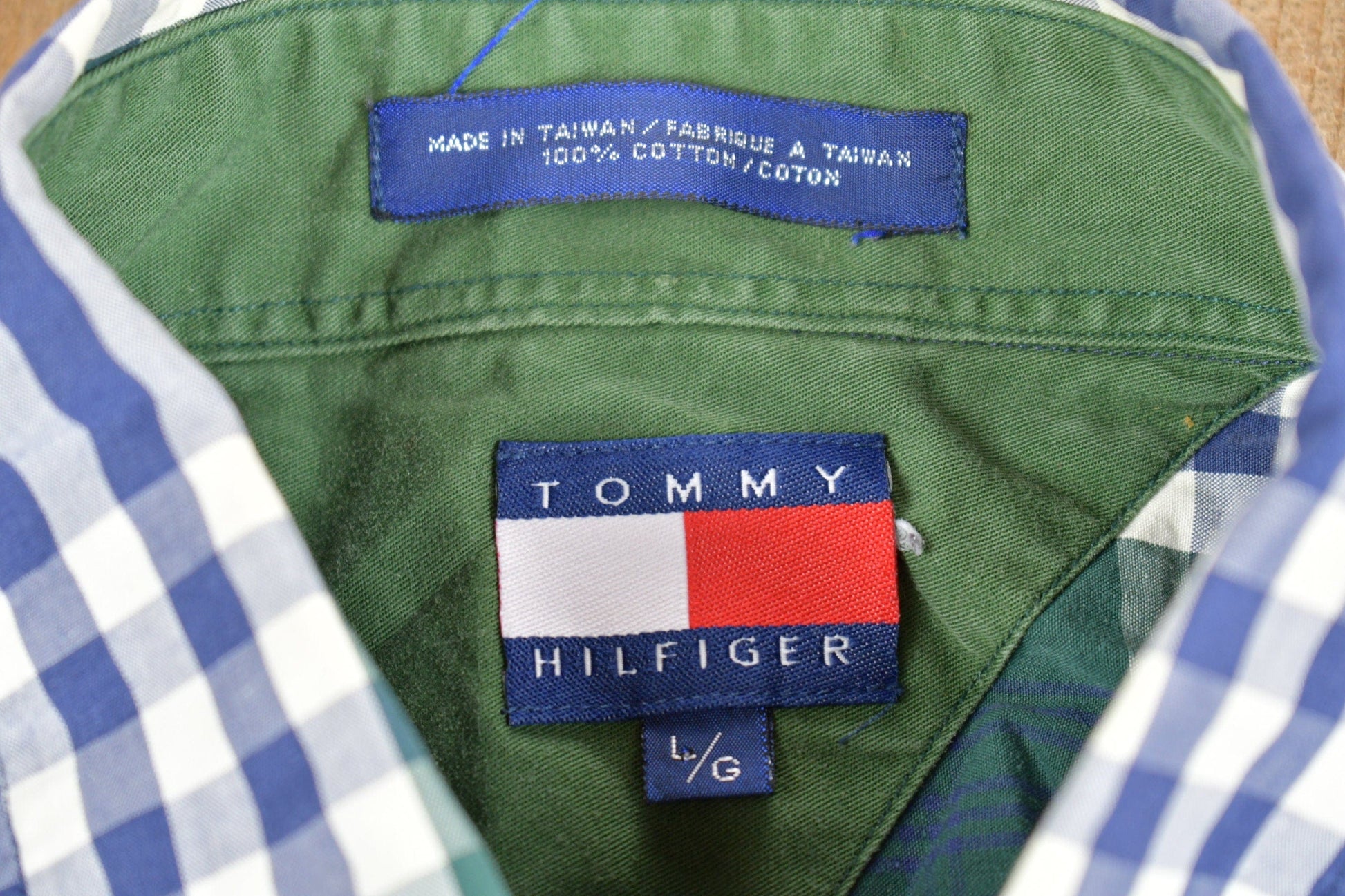 Vintage 1990's Tommy Hilfiger Button Up Shirt Men's Large from propervintagecanada