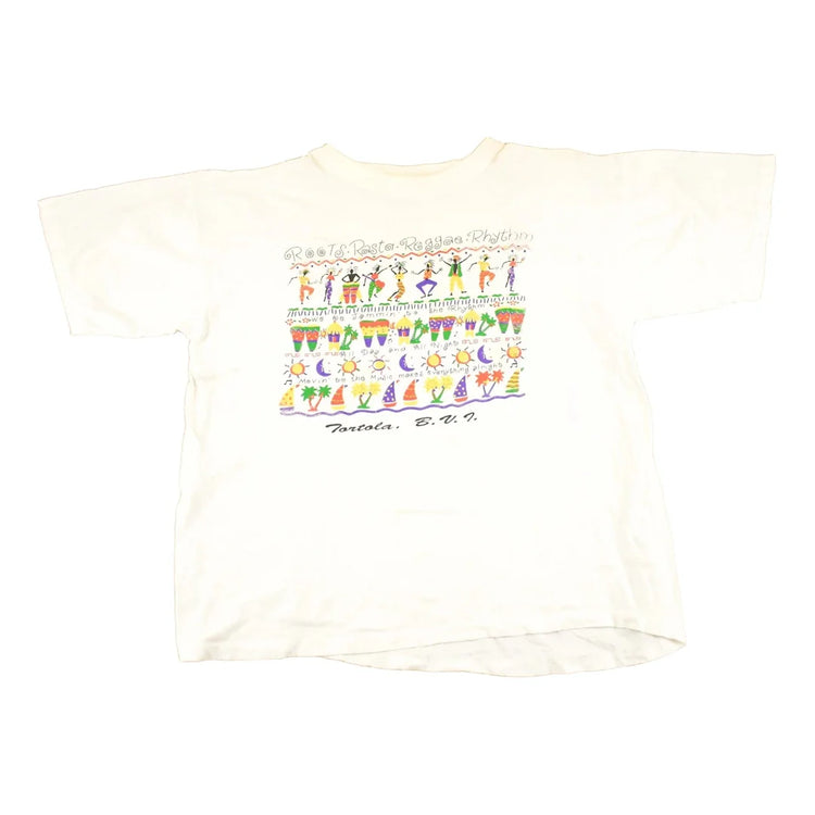 Vintage 1990's Tortola British Virgin Islands Souvenir Travel T-Shirt Men's L from propervintagecanada