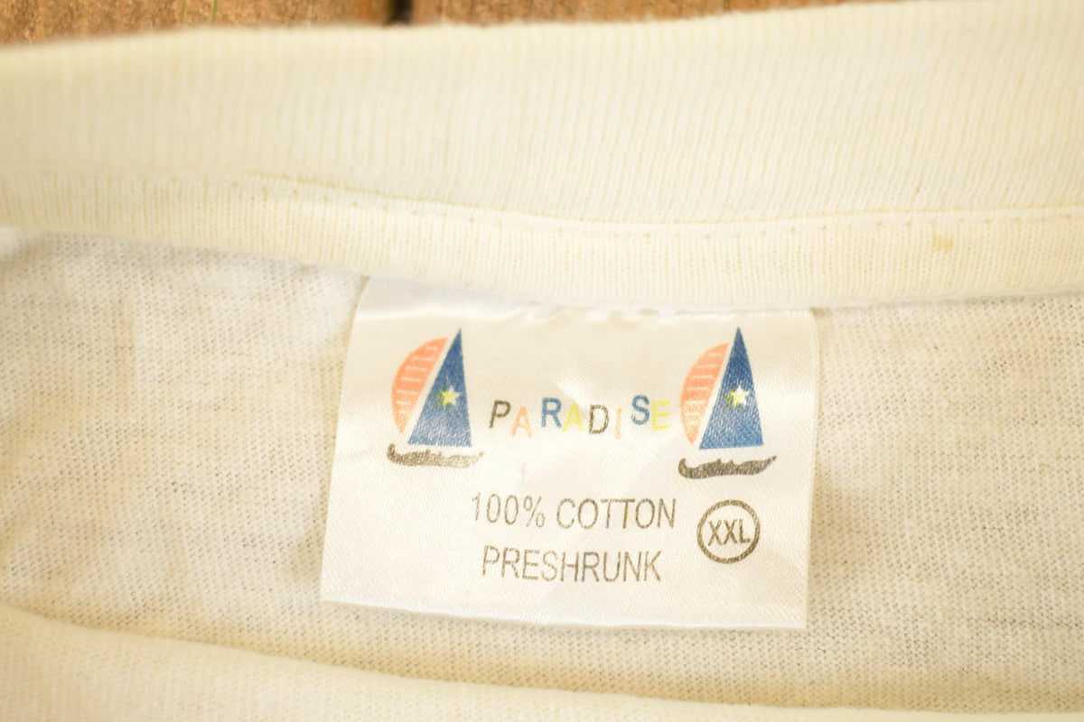 Vintage 1990's Tortola British Virgin Islands Souvenir Travel T-Shirt Men's L from propervintagecanada