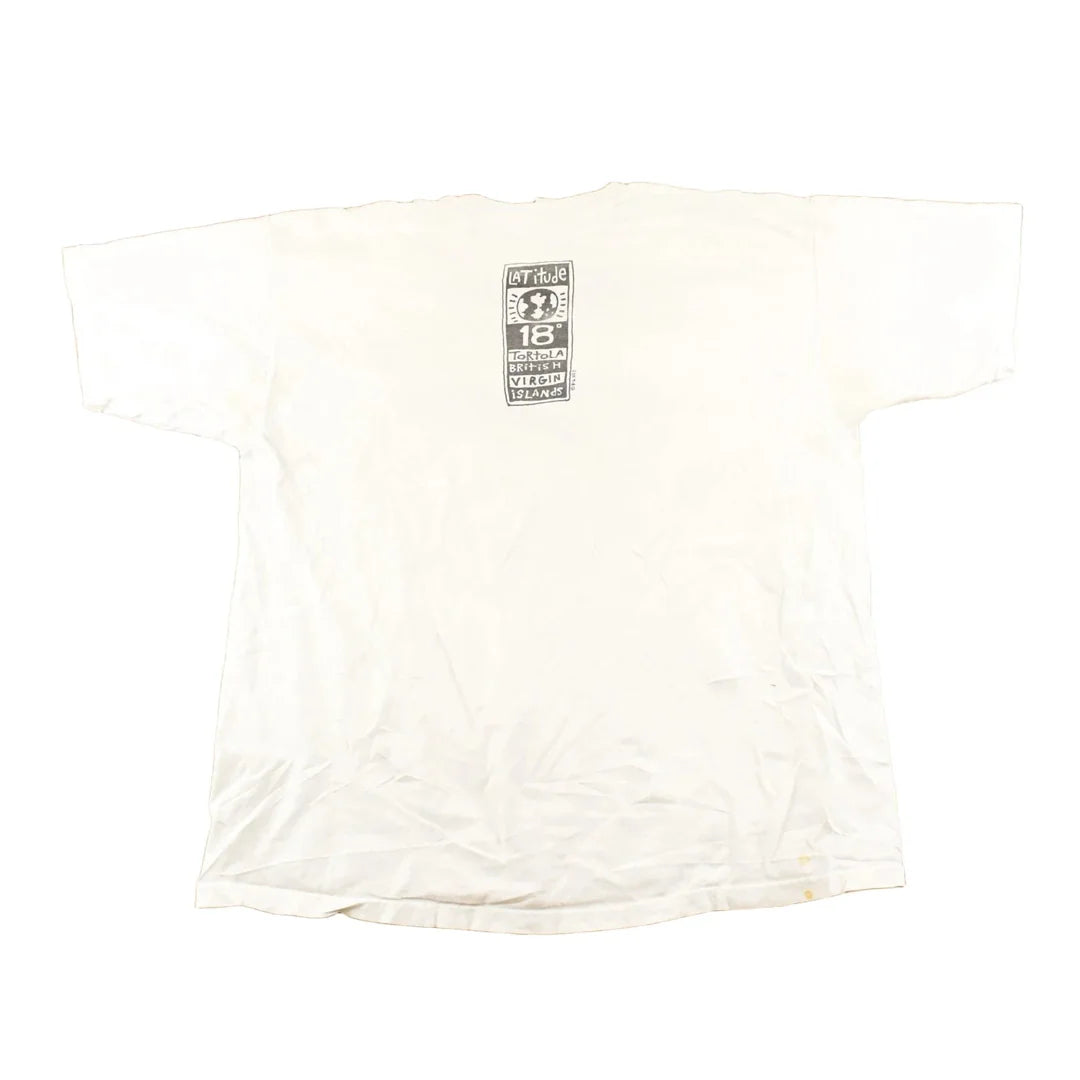 Vintage 1990's Tortola Crazy Fish Souvenir Travel T-Shirt Men's XL from propervintagecanada