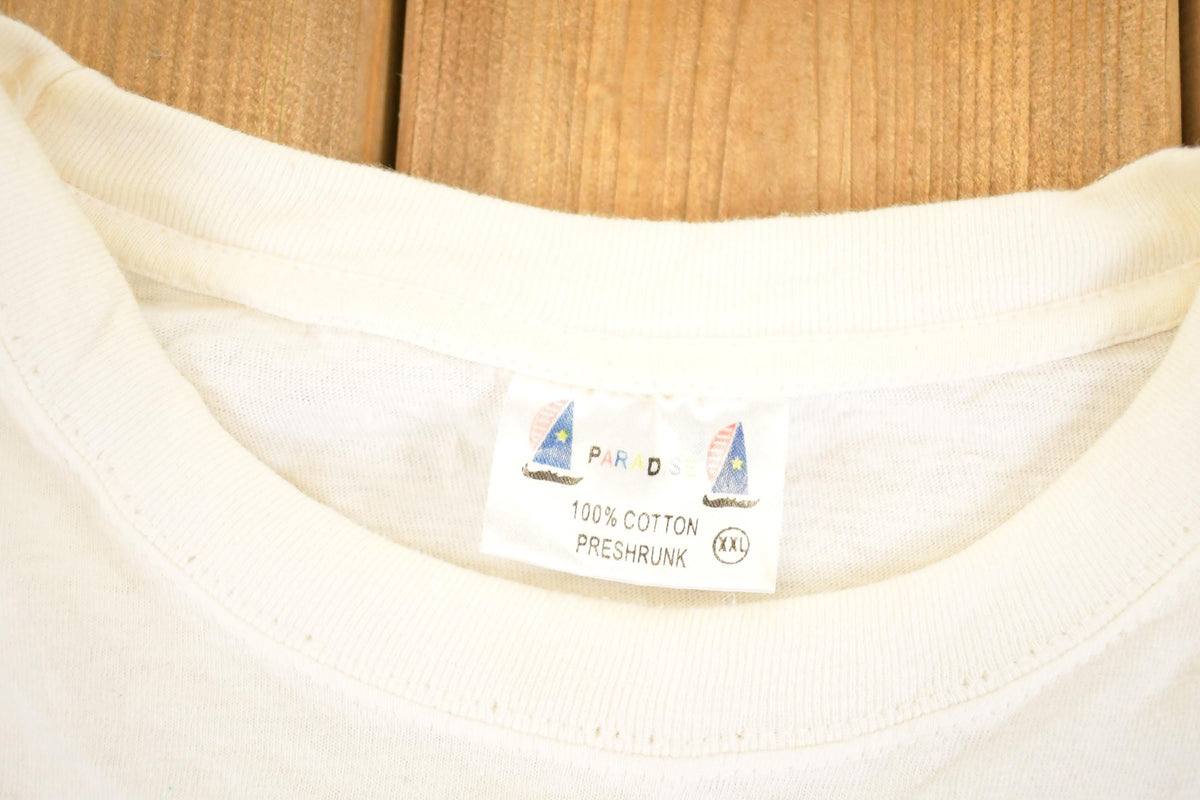 Vintage 1990's Tortola Iguana Souvenir Travel T-Shirt Men's L from propervintagecanada