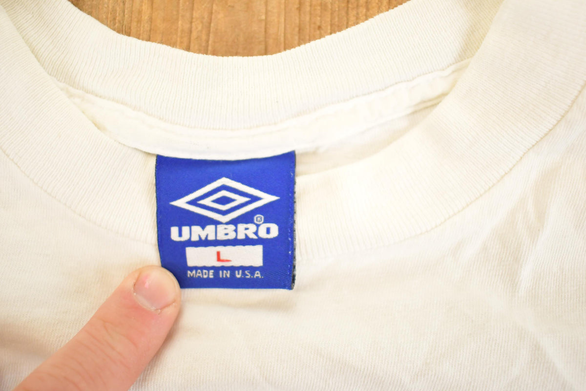 Vintage 1990's Umbro Kick It Soccer Souvenir T-Shirt Men's M from propervintagecanada