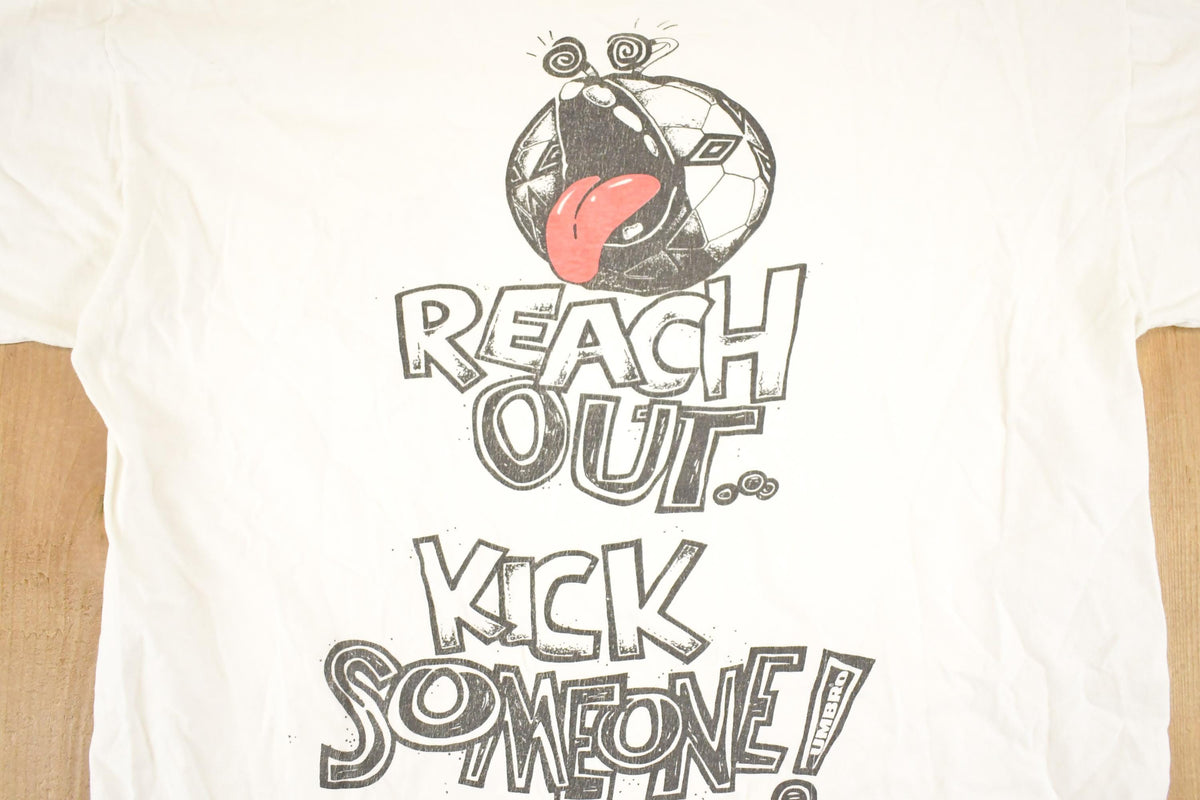 Vintage 1990's Umbro Kick It Soccer Souvenir T-Shirt Men's M from propervintagecanada
