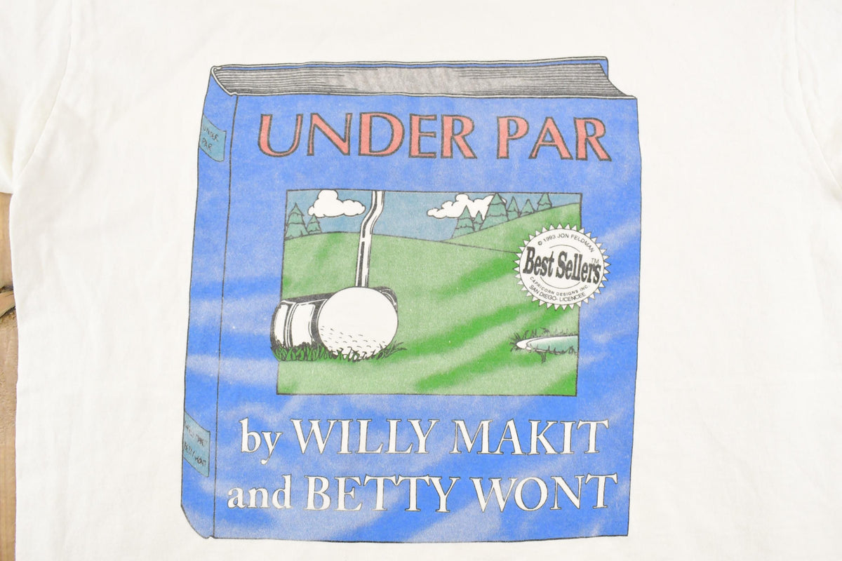 Vintage 1990's Under Par Golfing Souvenir Funny T-Shirt Men's L from propervintagecanada