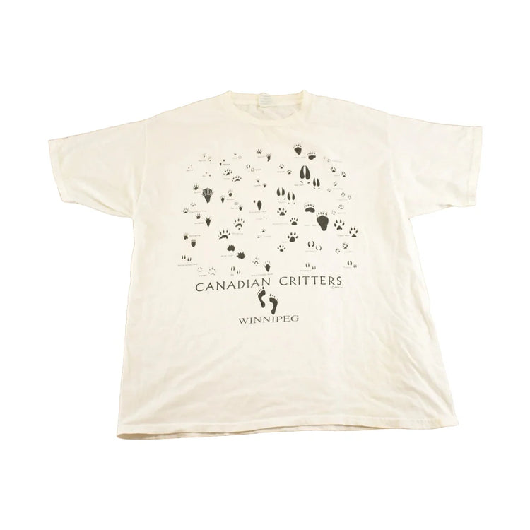 Vintage 1990's Winnipeg Canadian Critters Souvenir Travel T-Shirt Mens L from propervintagecanada