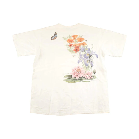 Vintage 1990's Woolrich Bees And Butterfly Souvenir Travel T-Shirt Women's L from propervintagecanada