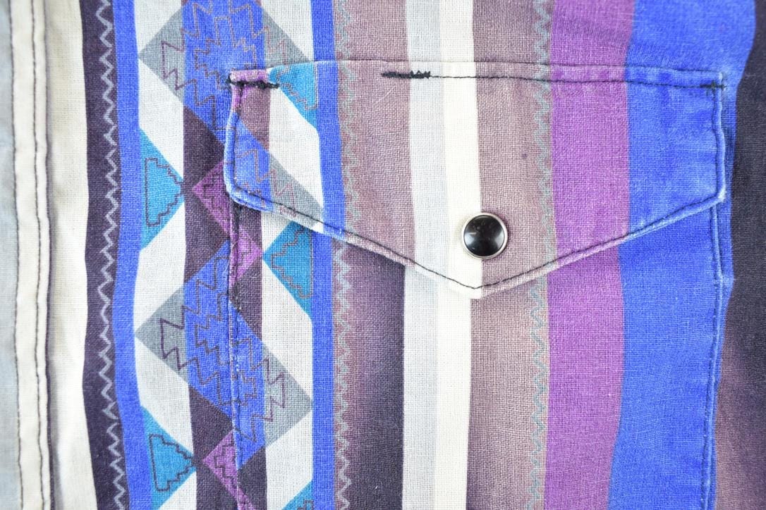 Vintage 1990's Wrangler Button Up Western Shirt Made In USA Men's Large from propervintagecanada