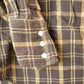Vintage 1990's Wrangler Plaid Button Up Western Shirt Made In USA Men's Large from propervintagecanada