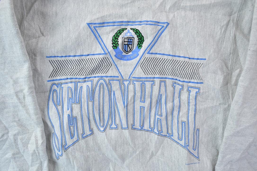 Vintage 1990 Setonhall University Collegiate Crewneck Men's S from propervintagecanada
