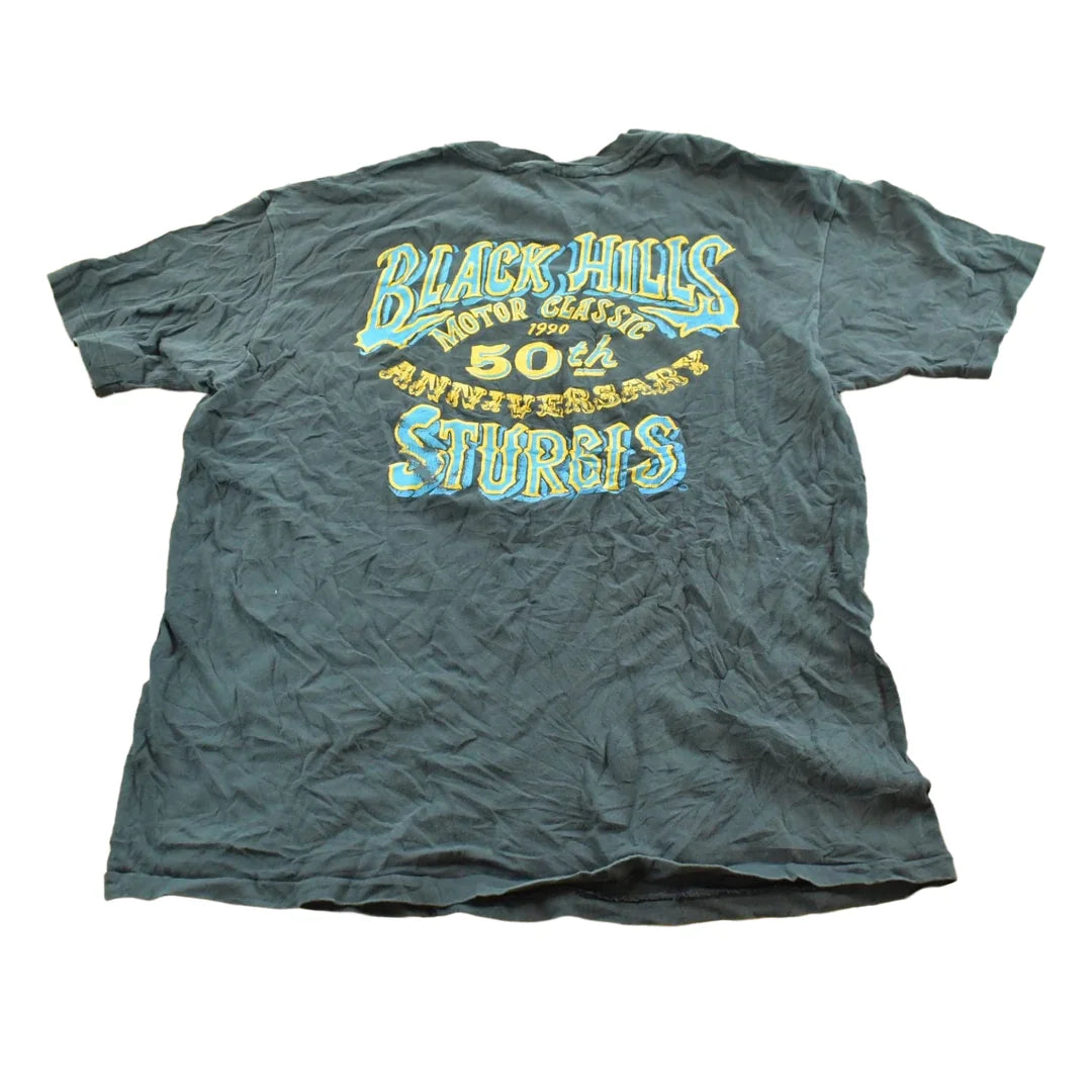 Vintage 1990 Sturgis Motorcycles Biker T-Shirt Men's Large from propervintagecanada