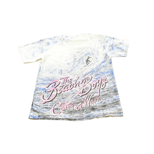 Vintage 1990 The Beach Boys Catch a Wave AOP Surfing Rock Band T-Shirt Men's M from propervintagecanada