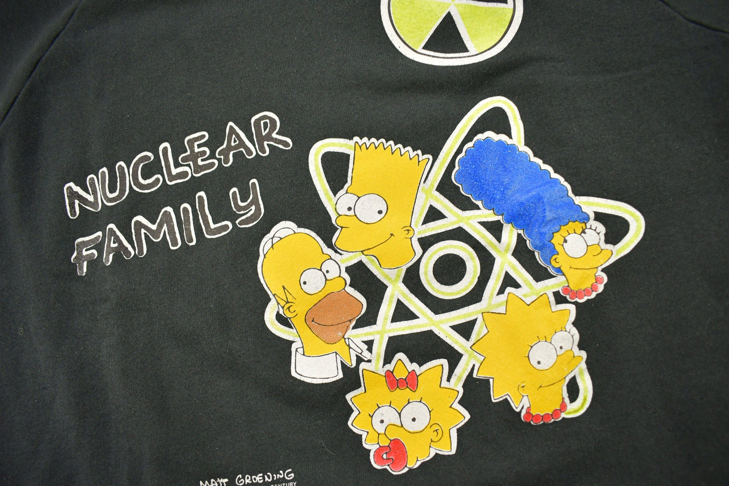 Vintage 1990 The Simpsons Nuclear Family Graphic Crewneck Sweatshirt Men's Large from propervintagecanada